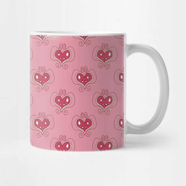 Heart Trinket Pink Pattern by saradaboru